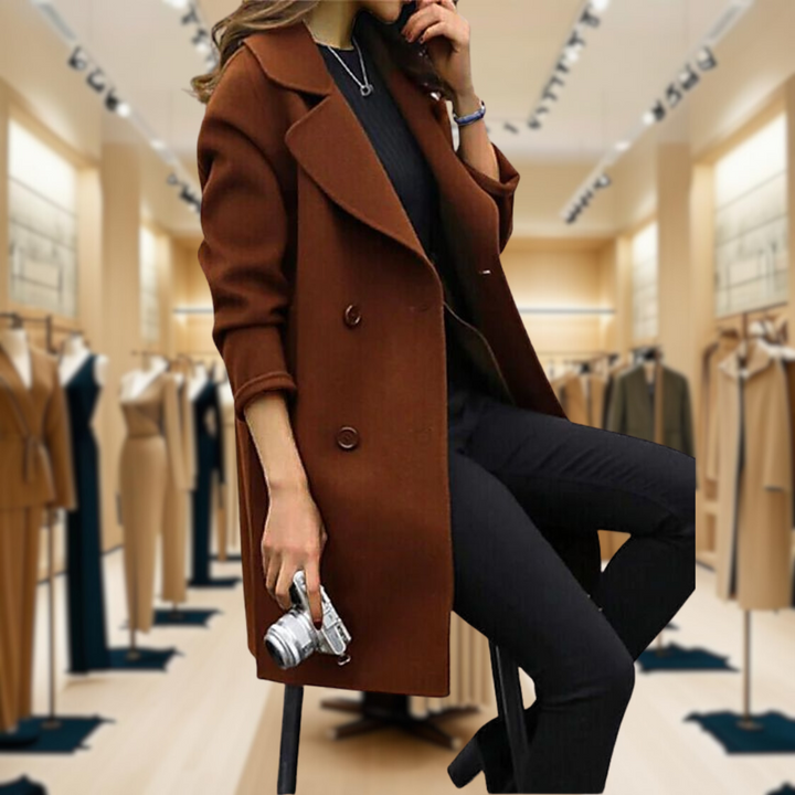 Caroline | Double-Breasted Wool Coat