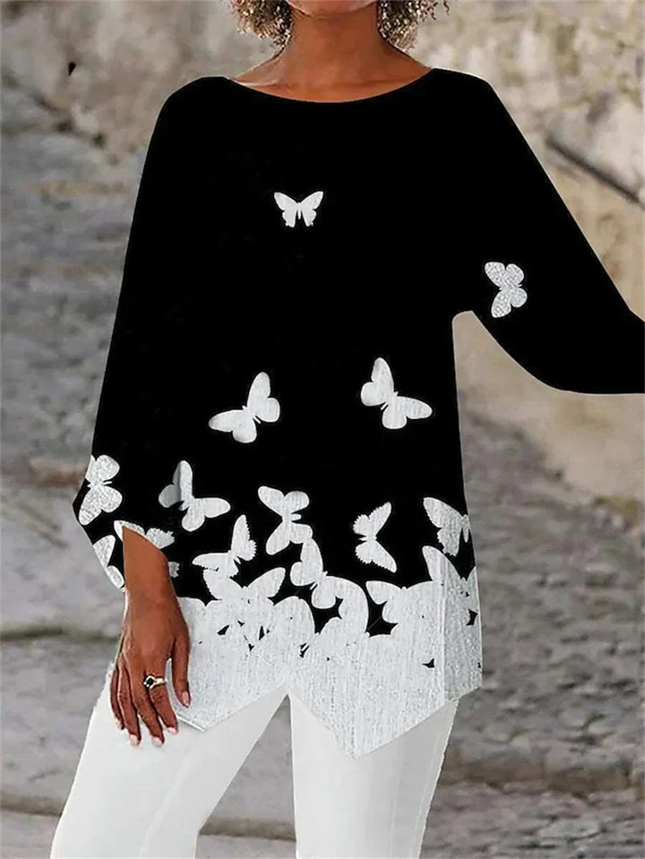 Alayah™ | Elegant Crew Neck Top