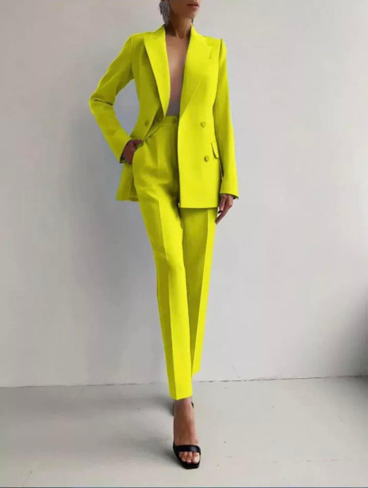 Amara - Women’s Slim Fit Tailored Cigarette Pantsuit