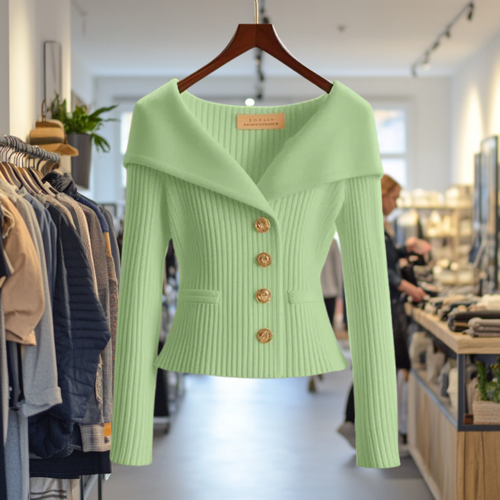 Lexie | Bold Buttoned Sweater Jacket