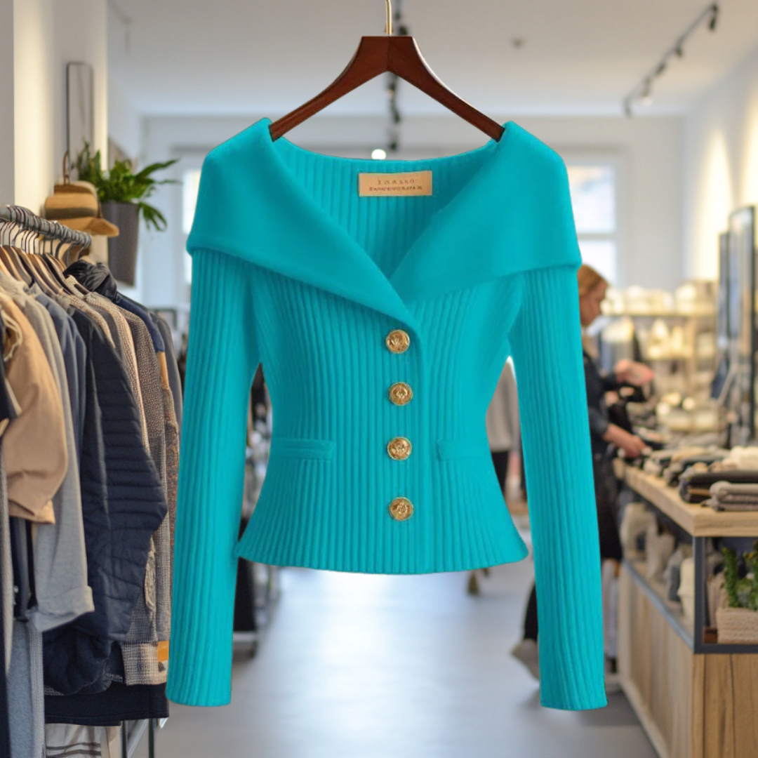 Lexie | Bold Buttoned Sweater Jacket