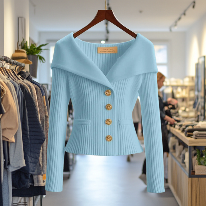 Lexie | Bold Buttoned Sweater Jacket