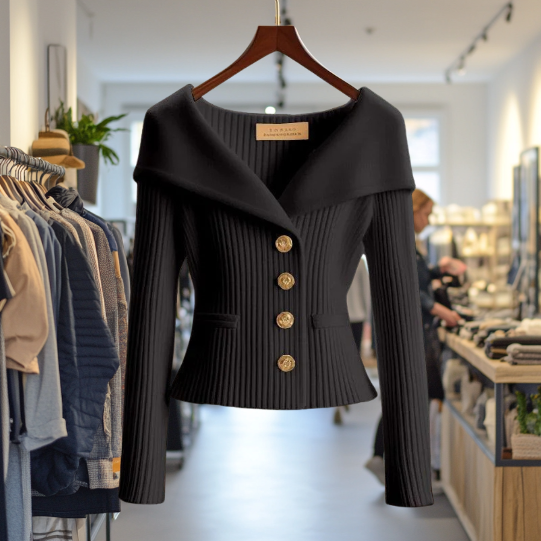 Lexie | Bold Buttoned Sweater Jacket