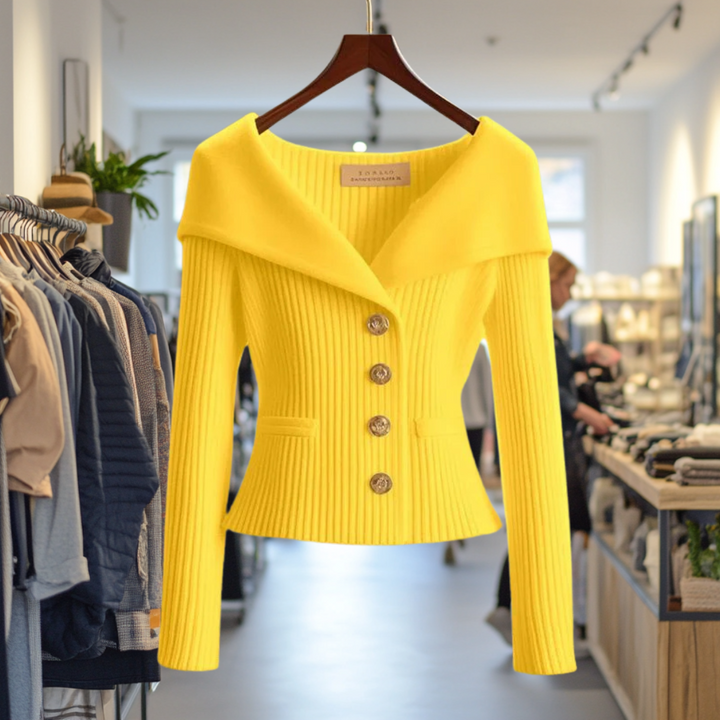 Lexie | Bold Buttoned Sweater Jacket