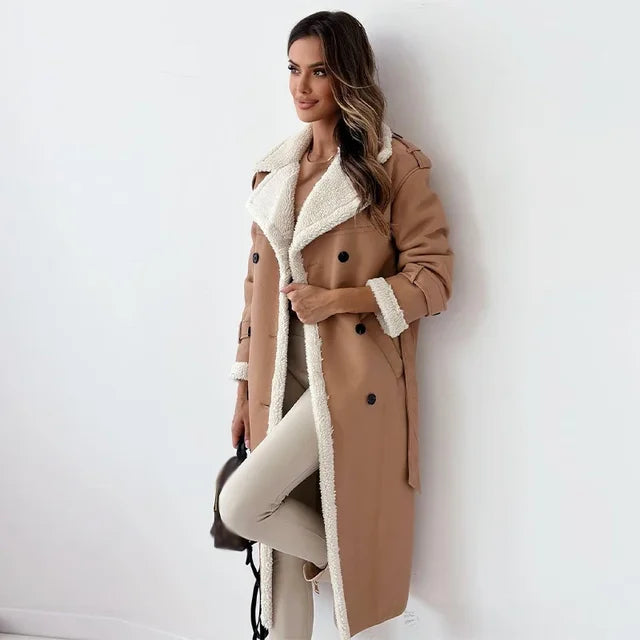 Meagan | Shearling Long Coat