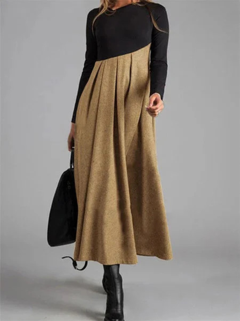 Bianca | Two-Tone Maxi Dress