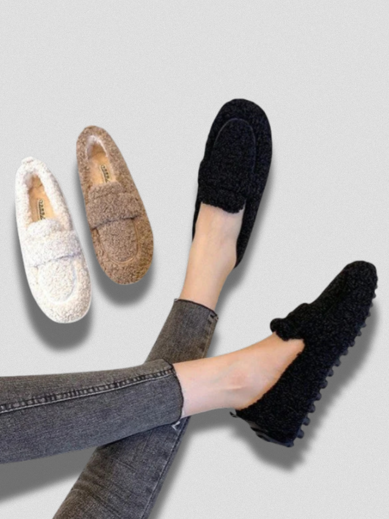 Clara | Cozy Fleece Loafers
