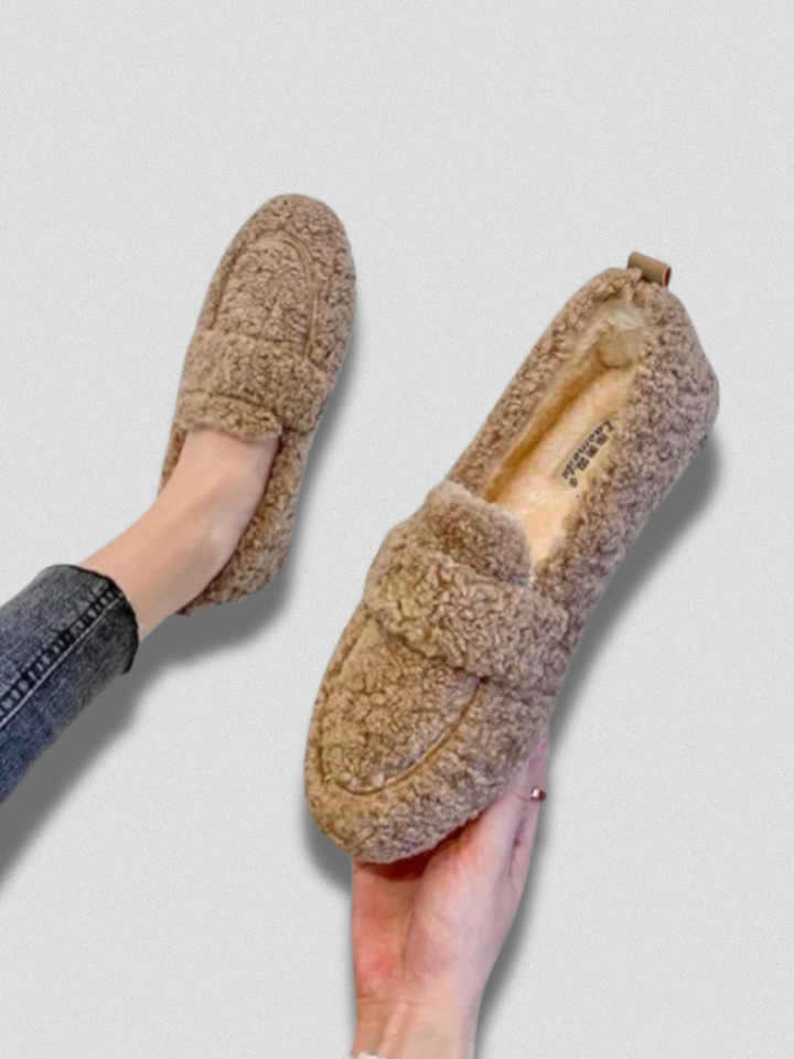 Clara | Cozy Fleece Loafers