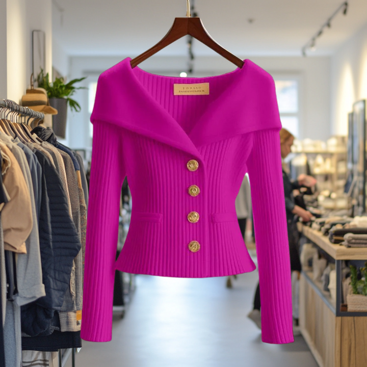 Lexie | Bold Buttoned Sweater Jacket