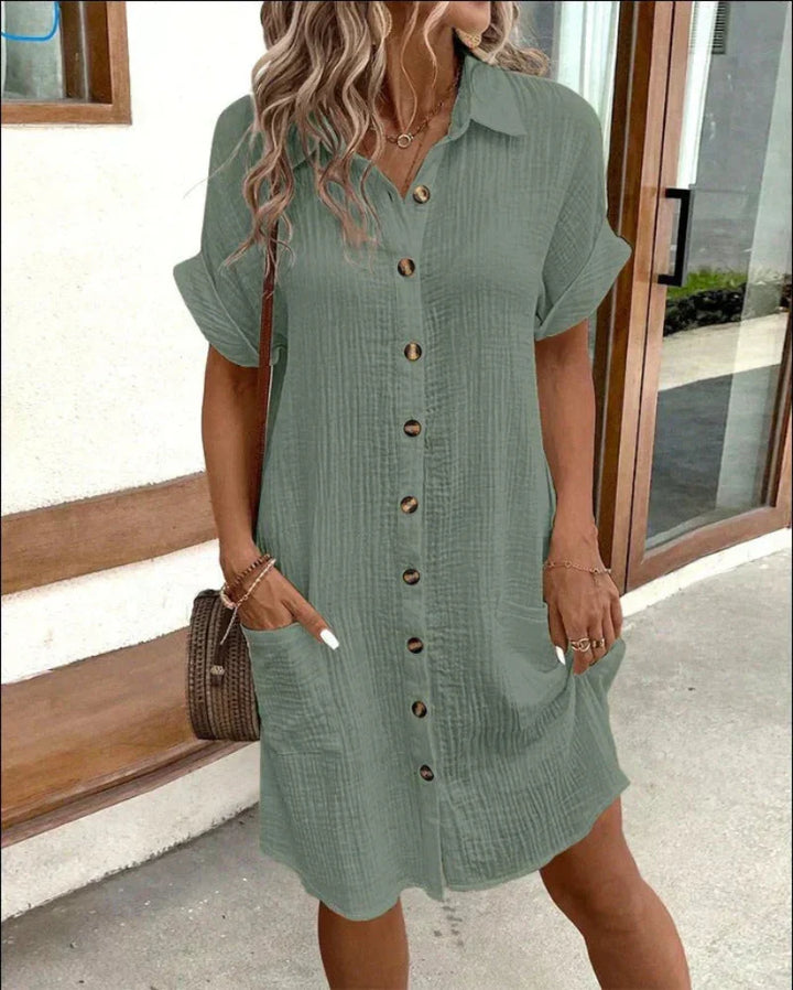 Hailey - Women’s Retro Shirt Dress