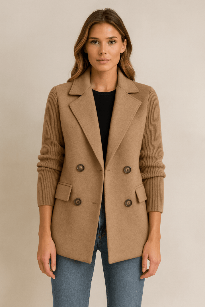 AMA | Blazer with Knit Sleeves