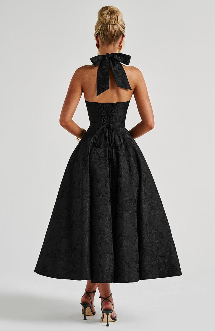 Eulalie - Chic V-Neck Backless Dress